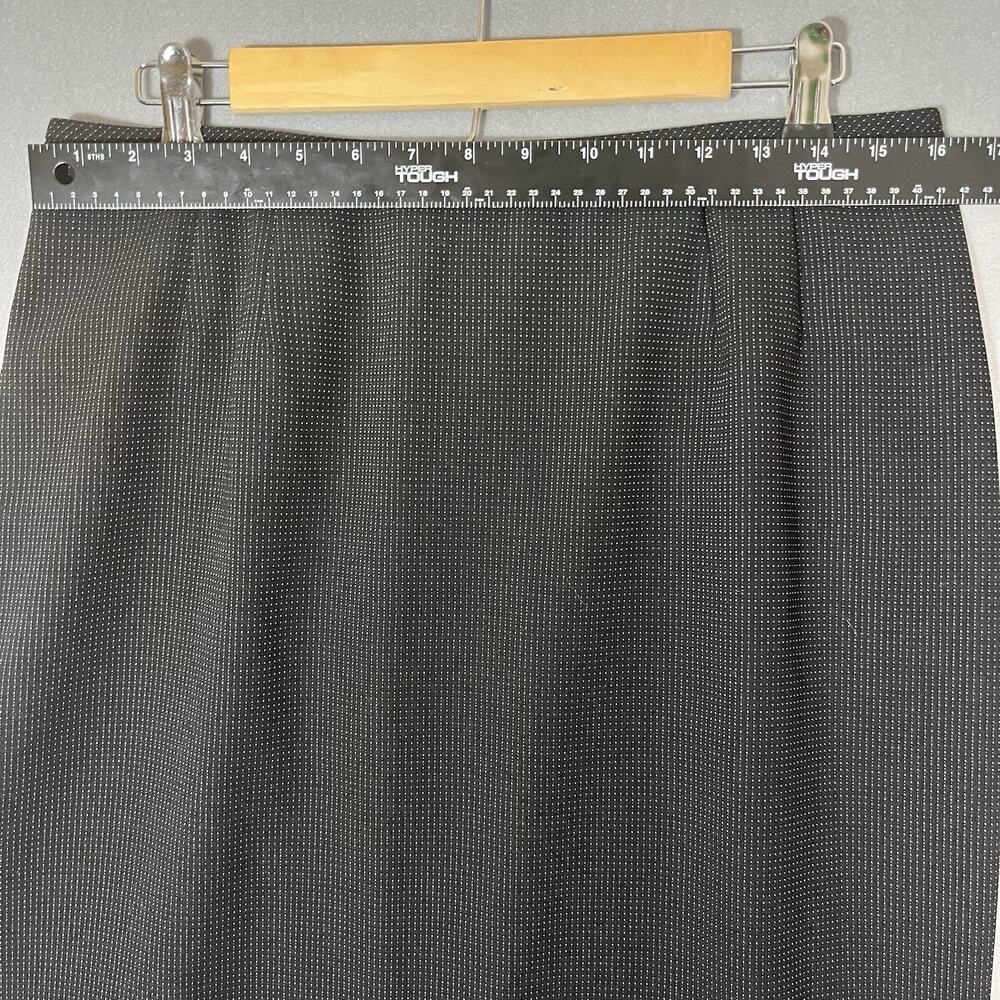 NWT Kasper Blazer Pencil Skirt Suit Set Womens 12 Black Business Office Casual - Picture 10 of 12